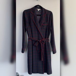 Double Breasted Pajama-Style Dress: Pockets